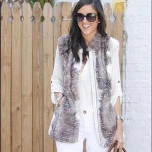 Cabi Faux Fur Vest